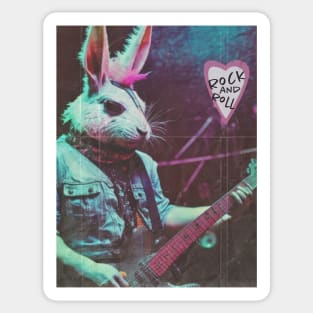 Rock and Roll - Bunny Sticker